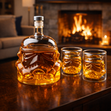 Whisky Üveg - Üveg és Pohár Szett